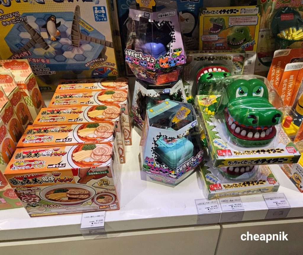 Toys for sale at Shibuya Loft