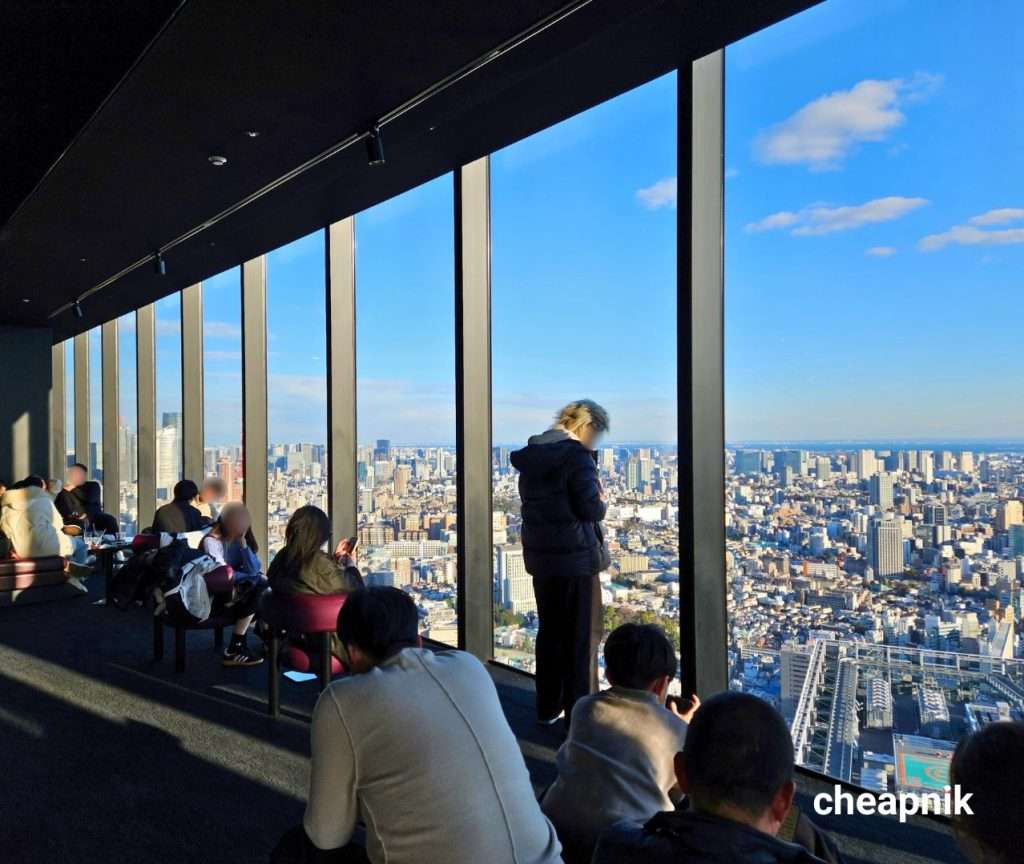 View from the indoor observatory at 46th Floor of Shibuya Sky