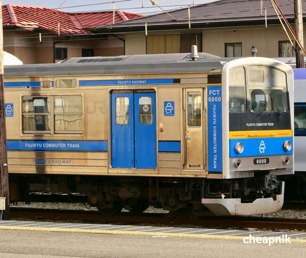 Fujikyu Commuter Train at Kawaguchiko Station