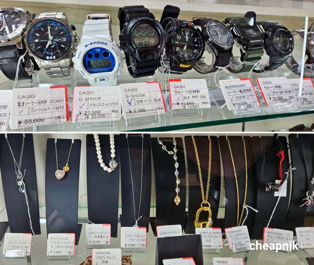 Used watches and jewelries for sale at Mode Off