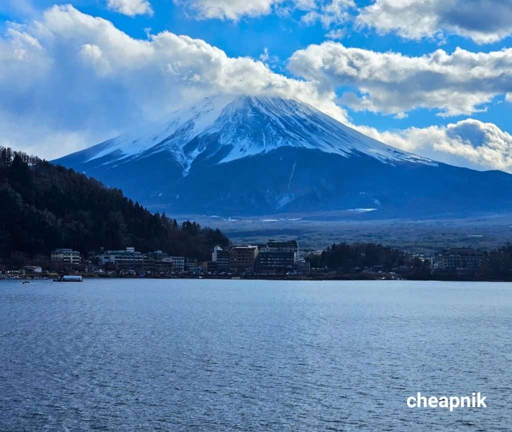 View of Mt Fuji from Lake Kawaguchiko