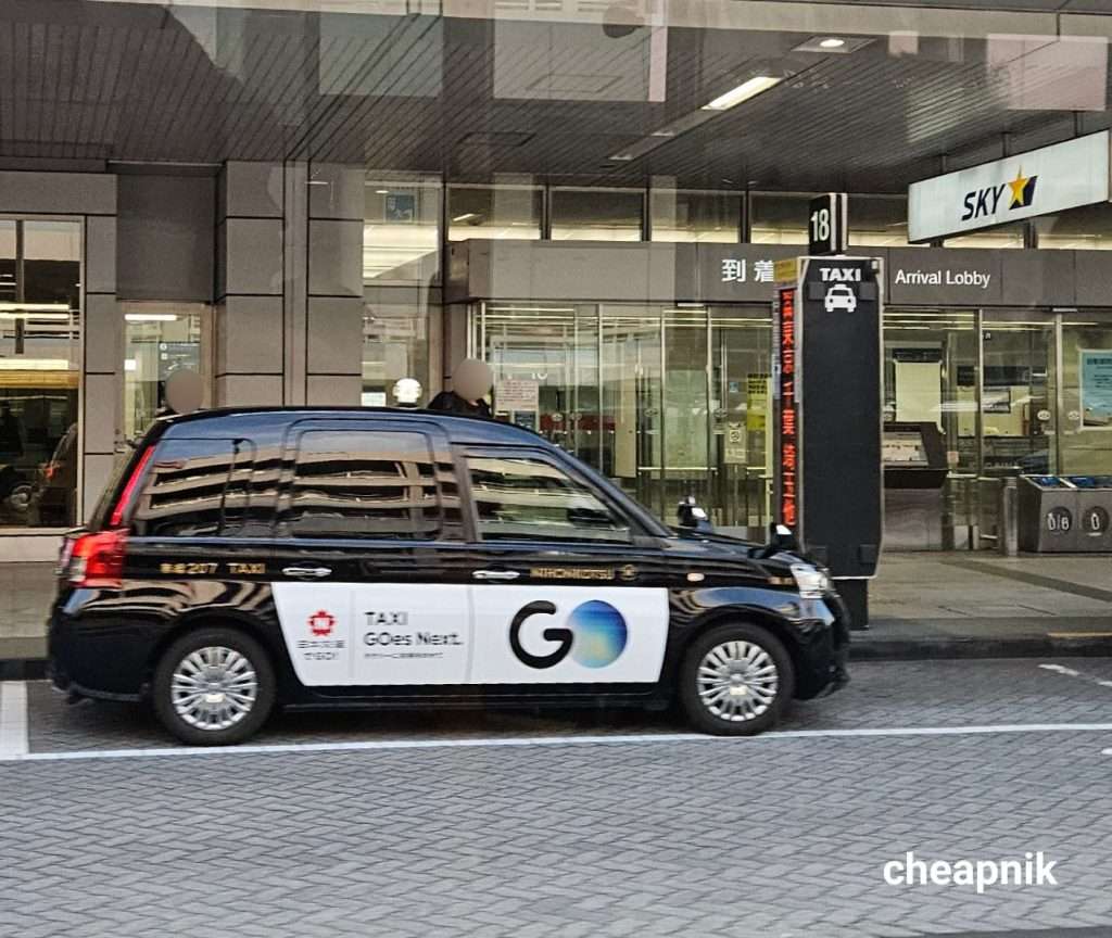 Taxi at Haneda International Airport arrivals