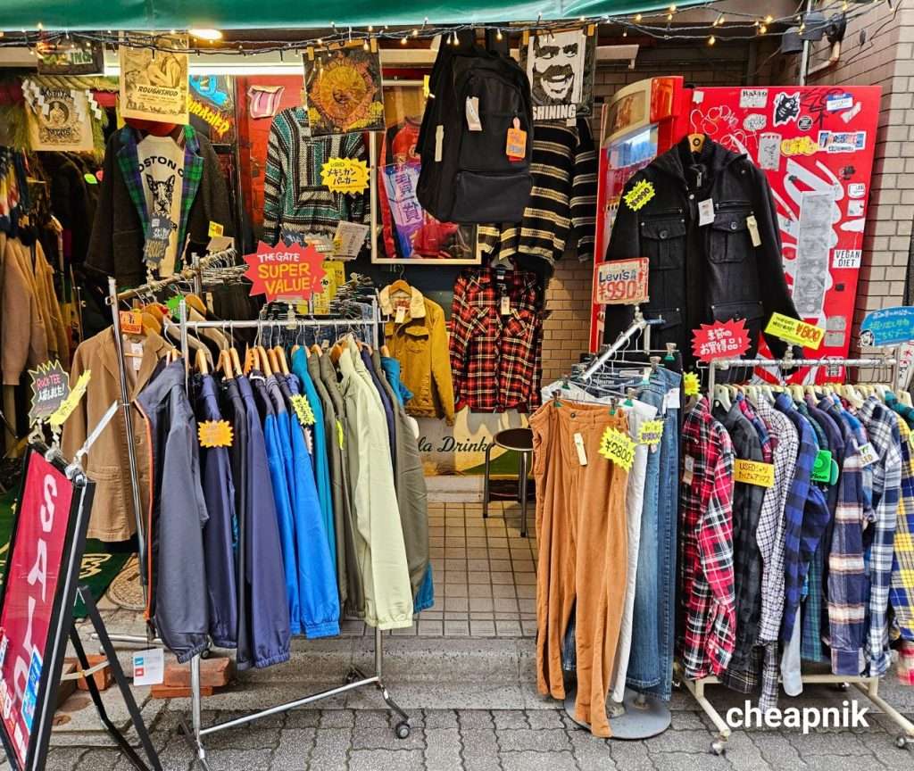 Bargain vintage clothes at The Gate Koenji