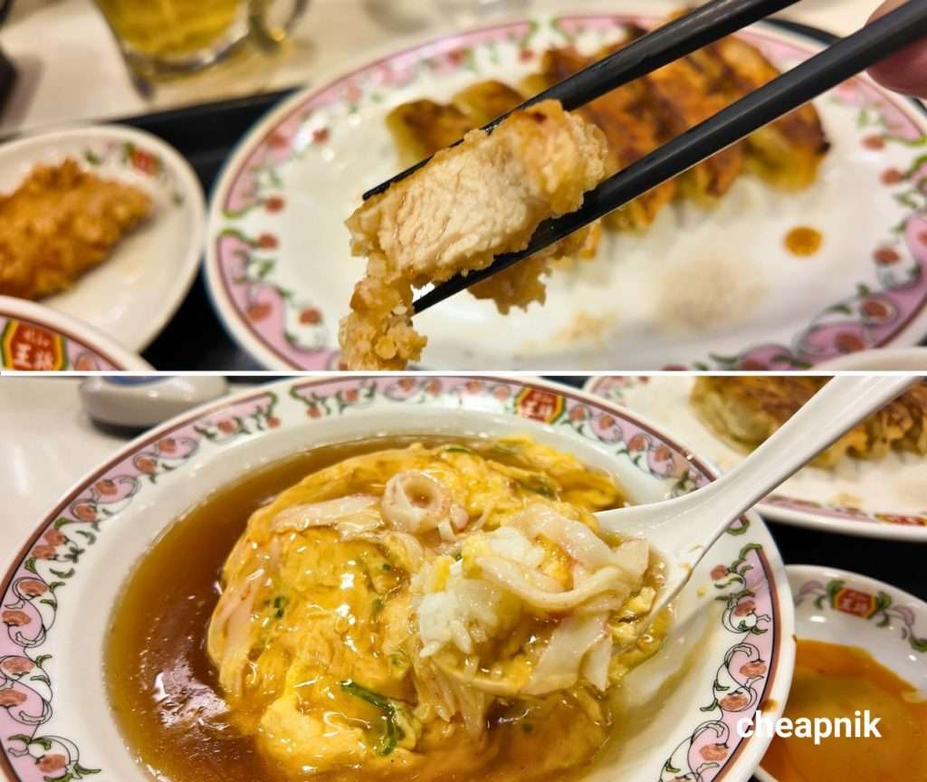Karaage and Crab Omellete Fried Rice at Gyoza no Ohsho